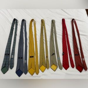 Hermes Multicolor Textured Ties Collection